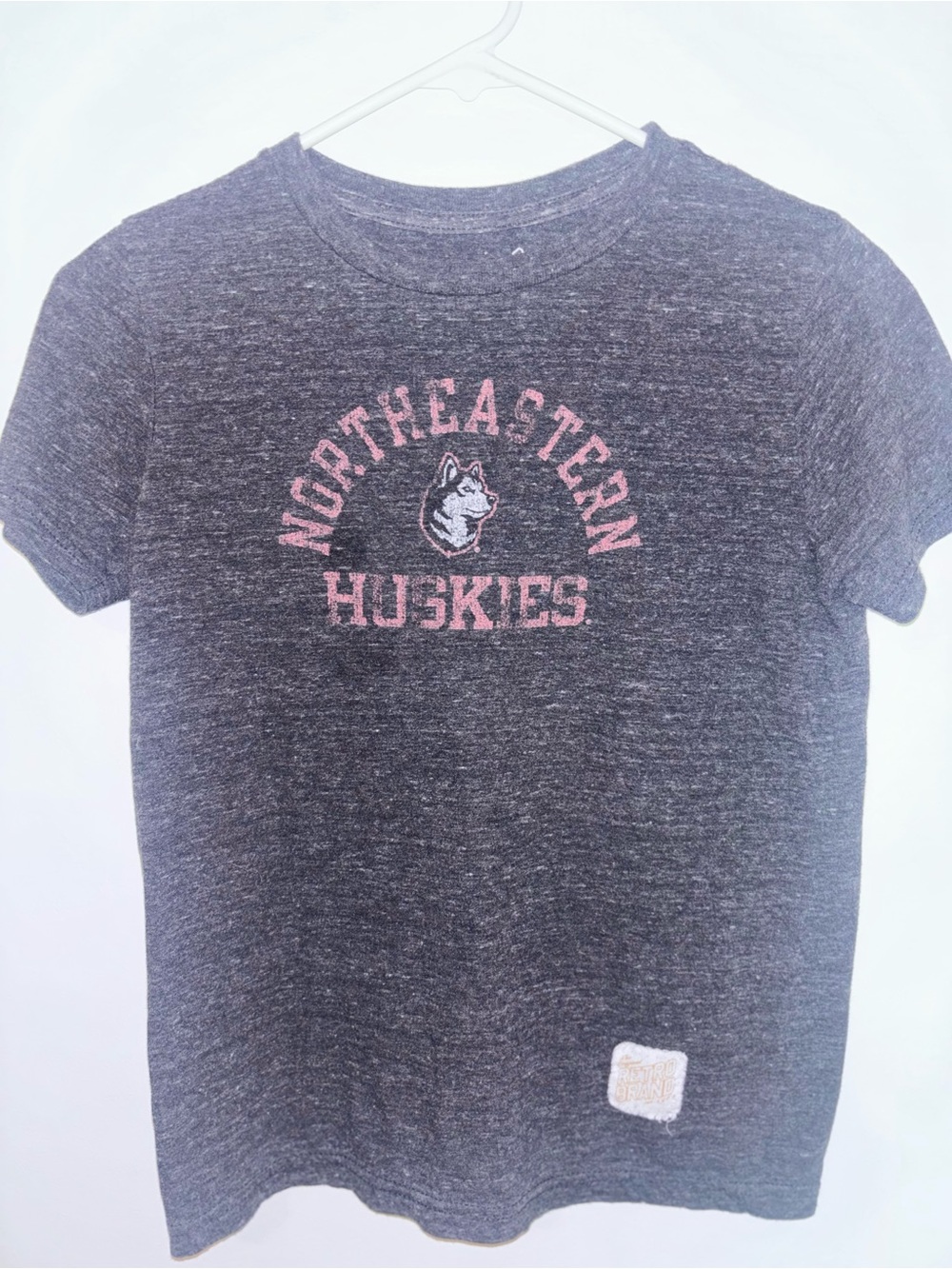 Northeastern Huskies Kids Graphic Tee - Charcoal Gray